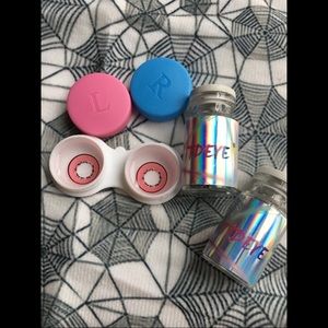 Brand new script free red circle lenses